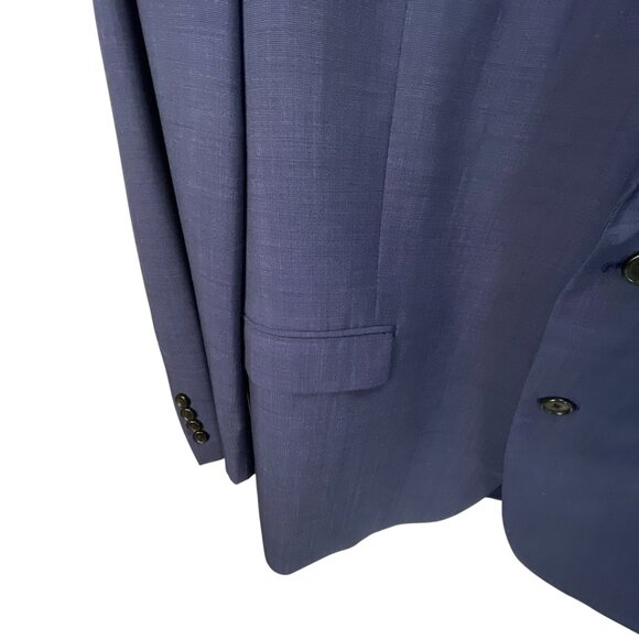 Lauren Ralph Lauren Mens 100% Wool Blazer Jacket Men's Navy 2-Button 48L Busines - Picture 6 of 10